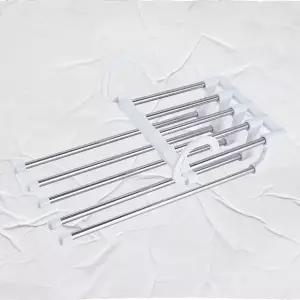 바지 정리용 접이식 스텐 옷걸이 5단 고급형 바지걸이 (WFKKZ9J)