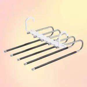 바지정리 바지걸이 좁은옷장 효율적인 옷정리 5단 (WFKKUB9)