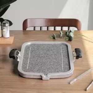 곱돌 캠핑 구이판 원형 자연석 바비큐 그릴 팬