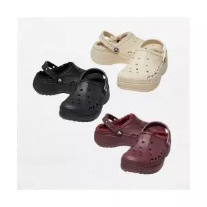 [크록스]여성 바야 플랫폼 라인드 3종 택1 (23FWCL208708)