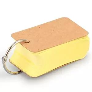 메모장 노랑 미니 단어장 100매 무지 영어 암기장 (KYR-WD7193E)