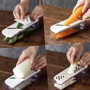 컴팩트 RSS918L8 강판 채칼 세트 4종 채썰기 당근 우엉채칼