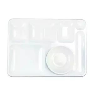 급식용 102KOH79 PC재질 성인용 4찬 식판 40.2x29.5cm 25호
