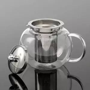 내열 유리 티포트 950ml 다기능 차주전자 주전자 이중 보온 찻주전자