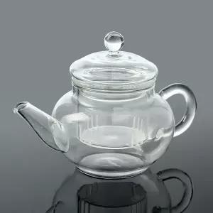 내열유리 미니 티포트 250ml 유리차주전자 차거름망 티메이커