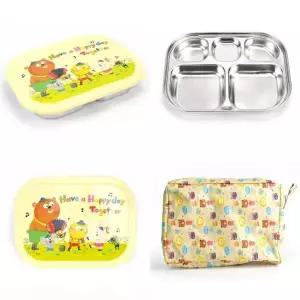 뚜껑식판 368OFR14 개인식판 유아용식판 식판도시락통