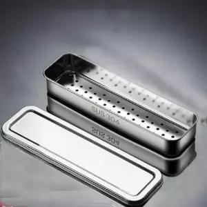 스텐 657LXV33 물빠짐수저통 수저함 주방 정리함 소형