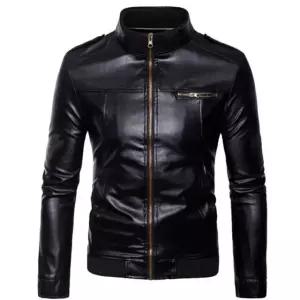 고품질 인조 레더 집업 라이더 점퍼 가을 자켓 겨울 블루종 (WFKL5FN)