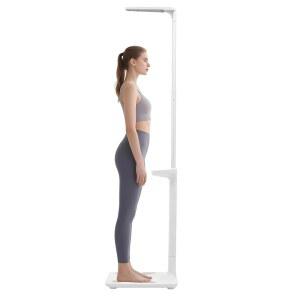 엘리페리 키와 체중계 키 체지방 분석기 BMI 스케일 전자 체성분계 110V 체지방 모니터(LCD 디스플레이 화면 포함), 헬스장 홈 Max.Load 440lbs