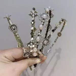 [하프클럽/]보석 머리띠 럭셔리 4종 로코코 앤틱 쥬얼리 스타일