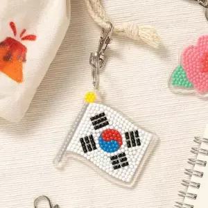 [룽스]보석십자수 열쇠고리 열쇠고리만들기(태극기)