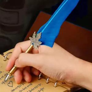 캘리그라피 깃털 만년필 딥펜 잉크 펜촉 세트 깃펜