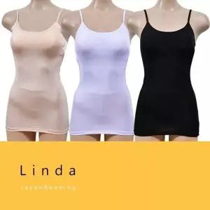 [하프클럽/]린다 볼륨패드 가능한 길이조절 인견 브라런닝 시원한