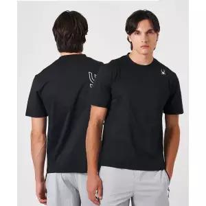 매장정품 스파이더 SPYDER 남성 백 레터 반팔 티셔츠 SPKMCNRS301MBLK 186268