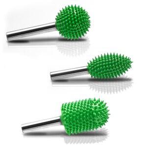 CAELUM 3개 텅스텐 카바이드 로터리 버 키트, 곡물 공구, 구, 화염, 나무용 볼 코 조각 비트, 고무 및 제거를 위한 1/4인치 샤프트 익스트림 조잡 목공 부착물