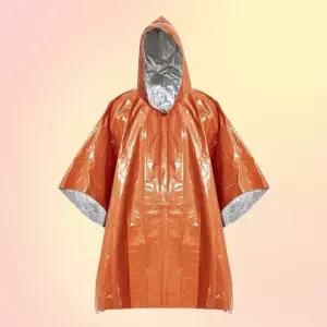 방한 방수 비상용 판초우비 비옷 작업 여행 캠핑 양면 (WFKKUBR)