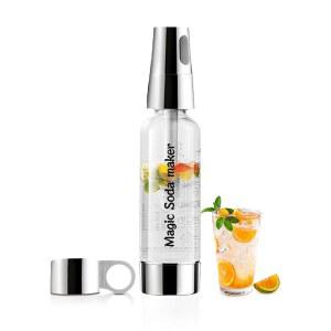 소다 사이펀 1L, 휴대용 탄산수 제조기, 가향 음료용 소형 탄산수 기계 재사용 가능 음료 기계 키트, 가정 및 실외용 여행용 소다 기계