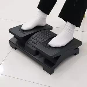 각도조절 좌우분리형 지압판 발받침대 양발 풋레스트 (WFKKFUP)