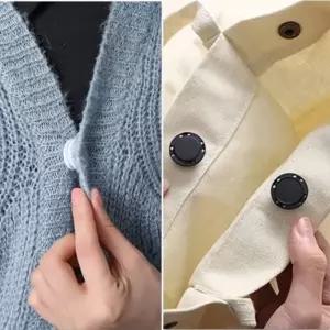 ( )플라스틱 자석단추 가방수선 의류자석단추 25mm