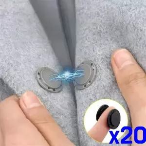 ( )플라스틱 자석단추 가방수선 의류자석단추 21mm x20개