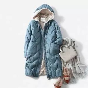 패딩 방한 롱 여성경량 점퍼 학생롱 화이트 코트 겨울 오리털 간절기 데일리