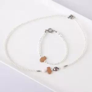 시후주얼리 미니 붕어빵 믹스 진주 목걸이 EA658N 진주목걸이 유니크목걸이 목걸이팔찌세트