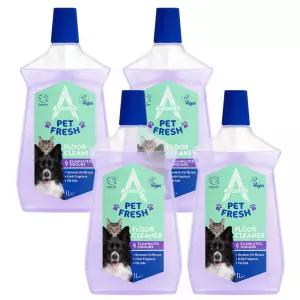 아스토니쉬 광택제 먼지제거 바닥클리너 펫 프레쉬 1L 4개