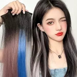 셀프 브릿지 연출 컬러 부분가발 포인트 헤어피스 (KYR-WCA81BE)