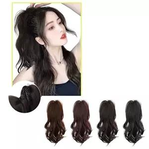 웨이브 포니테일 집게 가발 X2개 부분가발 반가발 (KYR-WCDB7A0)