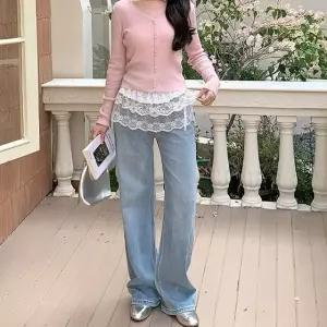 스 스치마 어드 프릴 랩 미니 스커트 레이 치 (WFKKHKN)