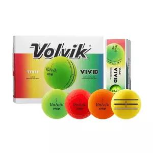 [Volvik]볼빅 2025년형 비비드 골프공 VIVID 듀얼코어 3피스 골프볼 12구 정 TA3603681