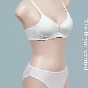 3단계 노와이어 여자아이 세트 면 주니어 B컵 브라 여 WFLRJG7