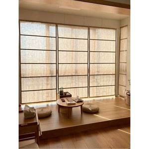 린넨 롤스크린 카페 린넨블라인드 커튼 블라인드 창문 가리개 한옥