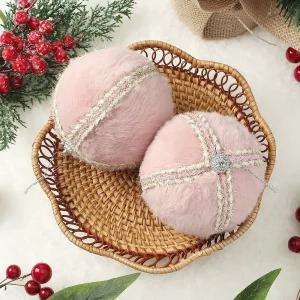 Jdt 장식볼 2P 10cm 퍼폼이크리스마스 트리 트리볼 악세사리 액세서리 소품