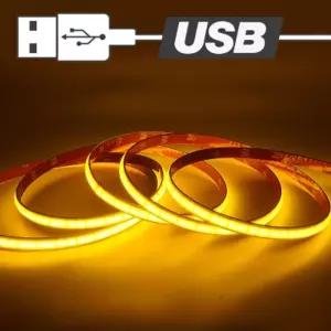 USB전원타입 COB 면발광 LED바 웜화이트LED차량용LED 자동차조명 라이트 LED 용LED USBLED COBLED