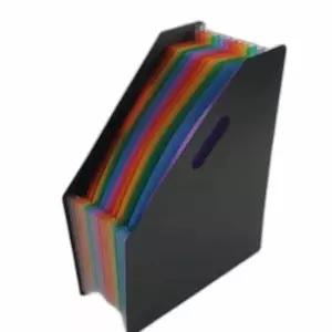 파일 꽂이 정리 함 13칸 사무용집기 문서보관함실서류함 플라스틱수납장 책함 용집기 페이퍼클립 이동식책