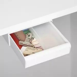 부착식 슬라이딩 수납함 미니 테이블 책상 서랍함 흰색밑장 선반정리함 세트 책꽂이 컴퓨터 서랍장 서류 3