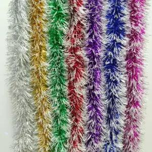 이벤트 무대장식 눈꽃 반짝이 모루 10개크리스마스트리 그리스 수술 은박 소품 만들기 철사 용품