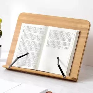 바른자세 5단 대나무 독서대(39cm) (내추럴)성경받침대 수험생 다용도 독서용 학생 책거치대 노트북 태블릿