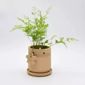 테라원 내열토 수제 토분 실린더 행잉 12x13cm예용품 정용품 분갈이화분 홈가드닝 식물키우기 인테리어 가