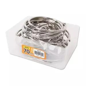 마그피아 실버카드링 70mm (20개입)오피스용품 사무 문서링 다용도링 문구용링 카드링 단어장링 도링 고리