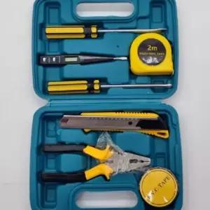 공구세트 8PCS가정용 수공구 렌치 육각 비트 망치 줄자 니퍼 뺀치 공구함 가방 드라이버