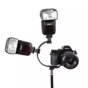 듀얼 핫슈 C타입 브라켓 DSLR 카메라 플래쉬 마이크액션캡아답타 고프로부품 고악세사리 캠소품 부품 나사