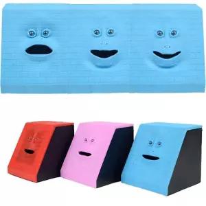 동전먹는 얼굴저금통(1P) 입 움직이는 페이스 뱅크새해선물 탁상 용저금통 금고 어린이 엽기 무서운장난감