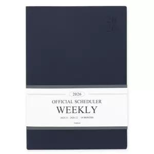 인디고 다이어리 2026 오피셜 빅 위클리 스케줄러 (네이비)직장인플래너 스케쥴 26년도 수첩 직장인
