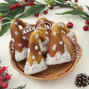 Jdt 트리 오너먼트 4p세트 산타모자소품 장식 크리스마스 성탄절 악세사리 액세서리