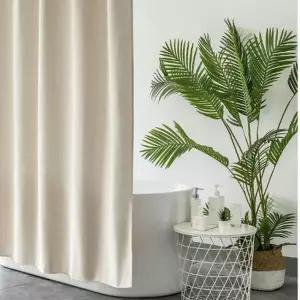 욕실 샤워 커튼 심플 패브릭 커버 180x180cm 세면대 장식용