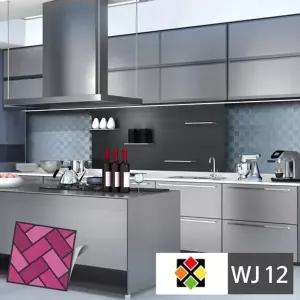 고품질 B두께4T 스티커타일 WJ12 메탈바둑판 포인트타일 타일스티...