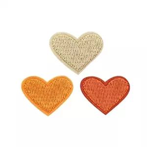 하트와펜 의류 패치 하트 주황-WFHV9R9