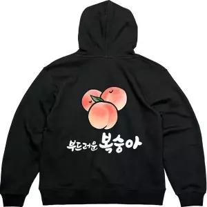 헤비후드티 뒷면 부드러운 복숭아그림 다양한색상 전사이즈 (WFKMIAZ)